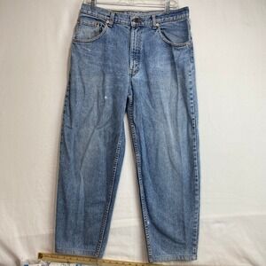 VTG Levis 550 Relaxed Fit Tapered Leg Mens Blue Denim Jeans Medium Wash 32x25